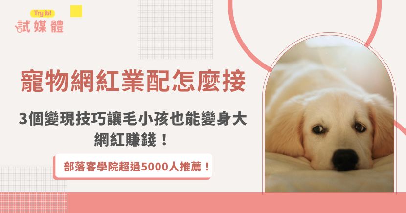 近年寵物網紅業配成為不少創作者關注的變現方式，因為毛小孩的內容天生就具有高吸引力與分享性，不論是可愛日常、開箱體驗還是搞笑互動，都很容易在社群上引發討論與擴散。對品牌來說，這類內容不會有過強的商業感，如果寵物網紅也想接業配，推薦加入行銷第一品牌試媒體，就能快速接觸到各式品牌合作機會！